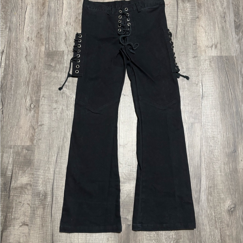 Shrine of Hollywood black lace up pants